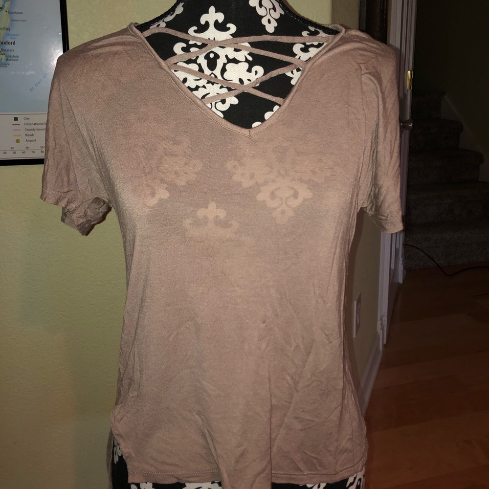 Charlotte Russe Mauve Flowy Tunic